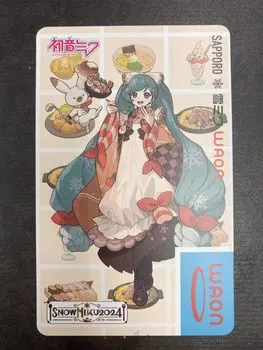 Ограниченная серия Hokkaido Snow Miku WAON 2024 WAON card ограниченная серия Hatsune Miku 20,000