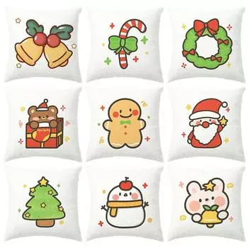 Ограниченная серия рождественские наволочки с героями мультфильмов, наволочки для дивана и гостиной, наволочки, рождественские принадлежности 40x40cm