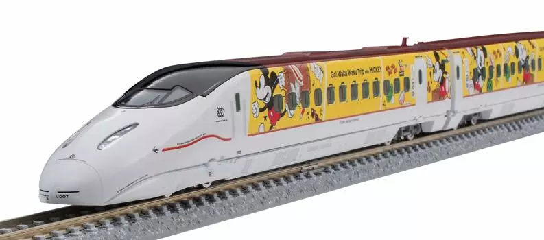 Ограниченная серия TOMIX N gauge серии Kyushu Shinkansen 800 1000 (Поездка JR Кюсю Ваку Ваку Синкансэн) Набор из 6 вагонов 97914 Железнодорожная модель поезда