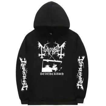 Ограниченная толстовка с надписью «Mayhem Deathcrush Album» S чёрный