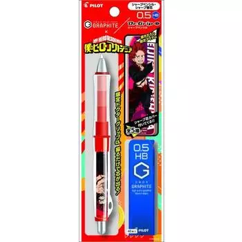 [Ограниченный] Механический карандаш My Hero Academia x Pilot Doctor Grip CL и Neox Graphite (0,5 мм HB Эйджиро Киришима)