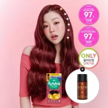 [Ограниченный проект] EZN Pudding Hair Color 5.5F Plum Rose Project,Корейские средства для волос