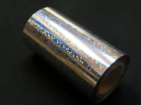 Ограниченный размер Murata Gold Leaf Gleam Foil голографическая фольга для машин тиснения фольгой точечная деловая бумага 80 мм x 30 м [Широкая распродажа] Сверкающая (Серебряный