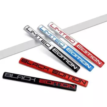 ОГРАНИЧЕННЫЙ ВЫПУСК Наклейки на автомобиль 3D стерео наклейки Алюминиевый автомобильный стиль Задняя наклейка Эмблема Значок Наклейка Мотоцикл Аксессуары для автомобиля чёрный