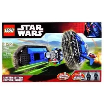 Ограниченный выпуск LEGO 2007 года, набор транспортных средств серии Star Wars, Tie Crawler с 2 эксклюзивными минифигурками Shadow Trooper #7664 - (548 шт.)