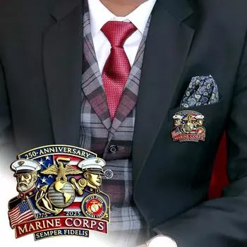 Ограниченный выпуск памятного значка «Пурпурный мак», в честь героев-животных с уникальным памятным дизайном One Size