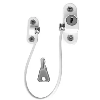 Ограничитель детского окна, защитные замки, дверной ограничительный замок, предотвращающий падение детей, замок с ключом безопасности белый