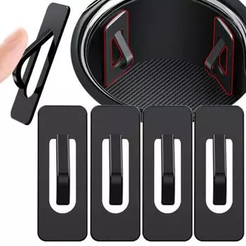 Ограничитель для автомобильного подстаканника, фиксирующий зажим, самоклеящаяся универсальная накладка-ограничитель для автомобильного гнезда для стакана с водой, ограничитель скольжения для автомобильной консоли для бутылок 3pcs чёрный