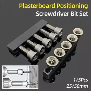 Ограничитель глубины Шурупы для гипсокартона Насадки для отвертки Биты для гипсокартона с шестигранным хвостовиком PH2 Насадки для сверления отверстий Сверла Инструменты 25/50 мм