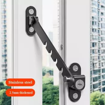 Ограничители окон из пластика, стали, алюминиевого сплава, защелкивающиеся замки, замки для безопасности детей, фиксаторы окон и дверей, фиксаторы штормовых скоб