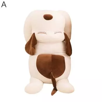 Огромная мягкая длинная собака плюшевая подушка чучело животного украшения Patung большая подушка мягкие куклы U1Q7 Brown-One size