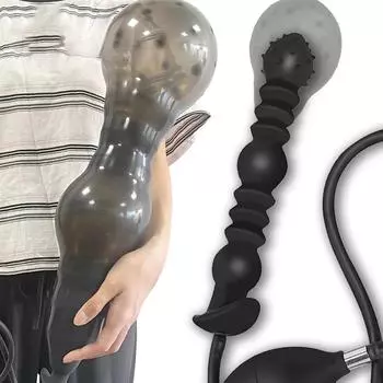 Огромная расширенная версия надувной анальной пробки, фаллоимитатор, силиконовая Анальная пробка, расширитель, массаж простаты, стимуляция точки G, 18 секс-игрушек