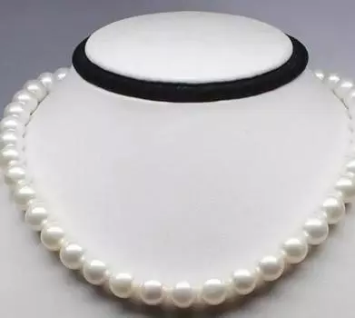 ОГРОМНОЕ КРУГЛОЕ КРУГЛОЕ ОЖЕРЕЛЬЕ С БЕЛЫМ ЖЕМЧУГОМ ЮЖНОГО МОРЯ, 18 ДЮЙМОВ, 12 ММ