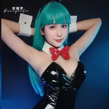 Огромный хвост кролика нижнее белье косплей косплей двухмерный комбинезон лакированная кожа одежда One size