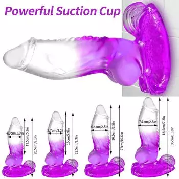 Огромный желейный реалистичный фаллоимитатор с сильной присоской, большой пенис, искусственный член, член, секс-игрушки для взрослых для женщин и мужчин, анальная пробка, эротические товары, магазин сексуальных товаров
