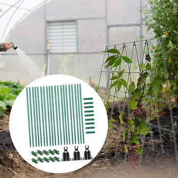 Огуречная решетка, каркасный сад, с сеткой, металлическая опора для выращивания томатов