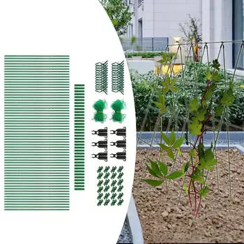 Огуречная решетка с сеткой 122 см x 122 см Простая в установке рама для поддержки садовых растений