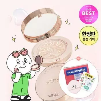 [Oh, Lolly EDITION] AGE 20’s Glow-Fit Tone Up Sun Pact, 12,5 г, сменный набор