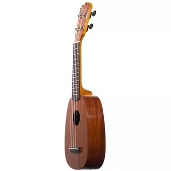 Ohana Ukuleles Small Soprano Size Mahogany Pineapple Shape All Solid Mahogany (Sopranino) TPK-25G