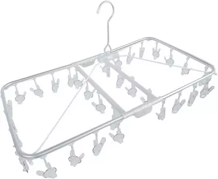 Ohe Polycarbonate Aluminum Corner 32 W x 36cm D x 6cm H Hanger, Pinch, Clear, 88556, Size 38.5cm