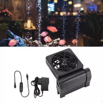 Охладитель для аквариума, гидропонная охлаждающая машина, регулируемый угол наклона вентилятора для аквариума с коралловой солью Axolotl 1 head