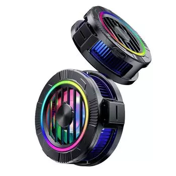 Охладитель для сотового телефона с цветной подсветкой, магнитный радиатор, 3 передачи, регулируемый вентилятор для сотового телефона