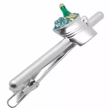 Охладитель для вина SWANK с булавкой для галстука (Шик) серебряный