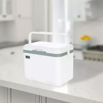 Охладитель Контейнер Дисплей Температуры Перевозчик 6L Удержание льда Изолированный для Лодки белый