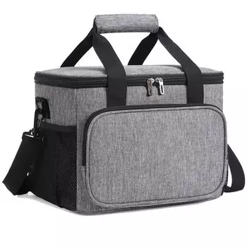 Охладитель YOYIICOOL 15 л, большой, теплый, холодный, износостойкий, с изоляцией от протечек воды, складной, 4-слойный, мягкий, ручной и плечевой, удобный для переноски