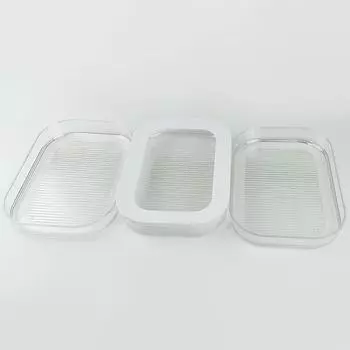 Охлаждаемый контейнер для фруктов и овощей с крышкой, контейнер для фруктов и овощей из замороженного пищевого пластика, прозрачный контейнер для хранения для кухонного холодильника чистый