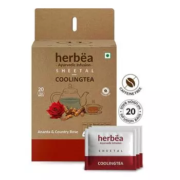 ОХЛАЖДАЮЩИЙ ЧАЙ Herbea | Листаль (Уменьшает избыточное тепло), 20 чайных пакетиков