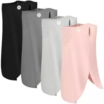 Охлаждающая гетра для шеи для мужчин и женщин, шарф с защитой от ультрафиолета, дышащий чехол для лица, ледяной шелк для гольфа, тенниса, рыбалки, пешего туризма, велоспорта темно серый