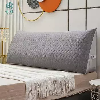 Охлаждающая латексная подушка, большая клиновидная спинка для взрослых, съемная моющаяся подушка для дивана, длинная подушка для изголовья кровати, декор 60x50x20cm