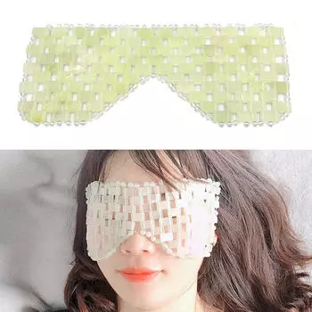 Охлаждающая маска для сна из холодного нефрита для расслабления, успокоения головной боли Small sparse style