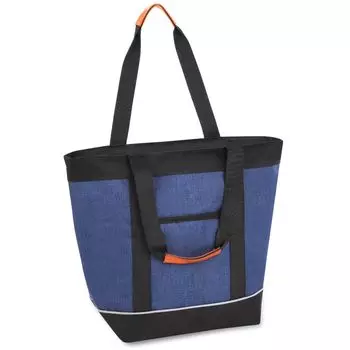 Охлаждающая мягкая сумка-холодильник, большая холодная термосумка через плечо Excursions Navy [HerringLodge], сумка, вместимость, 24 л, легкая, изоляция, изоляция,