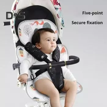 Охлаждающая подставка для детского автокресла с рисунком животных из мультфильмов, двухсторонняя подушка для детской коляски, дышащий многофункциональный охлаждающий коврик для детской коляски на лето A