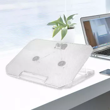 Охлаждающая подставка для ноутбука, легкий кулер для ноутбука с 4 регулируемыми по высоте противоскользящими элементами, портативный 2