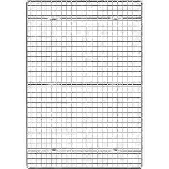 Охлаждающая подставка из нержавеющей стали 18/8, 16,3 x 11,3 дюйма, решетка для выпечки, жарки, 6 ножек, 3 перекладины