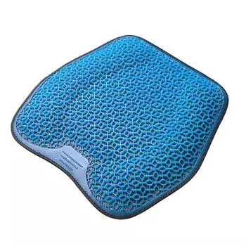 Охлаждающая подушка для сиденья автомобиля Дышащая охлаждающая подушка для сиденья автомобиля Сотовая охлаждающая подушка Нескользящая подушка 3D сотовая эластичная нескользящая чёрный