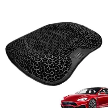 Охлаждающая подушка для сиденья автомобиля Охлаждающая подушка для сиденья Honeycomb Воздухопроницаемая Автомобильная охлаждающая подушка Нескользящая подушка для сиденья 3D Honeycomb Воздухопроницаемая коричневый