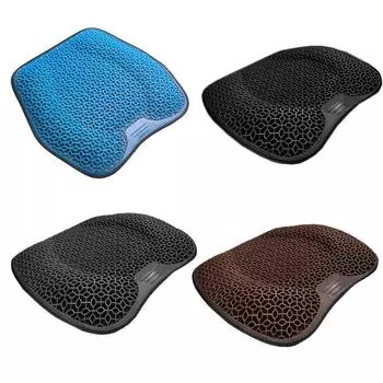 Охлаждающая подушка для сиденья автомобиля, сотовая охлаждающая подушка, нескользящие подушки для вождения, дышащая, охладитель для сиденья автомобиля, 3D, эластичная, дышащая коричневый