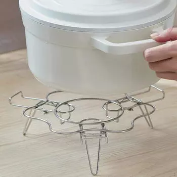 Охлаждающая стойка для приготовления на пару и жарки с подставкой из нержавеющей стали для аэрофритюрницы 21.3cm