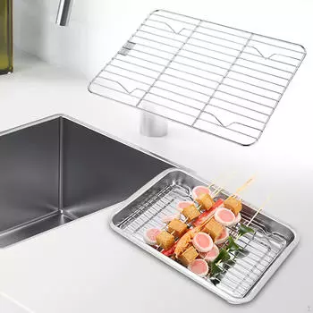 Охлаждающая стойка для выпечки, сушильная стойка для жарки, противень для торта, решетка для духовки, проволочное печенье для 20cmx26cm