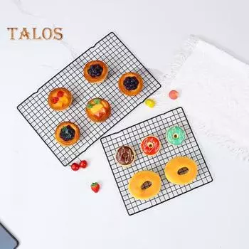 Охлаждающая стойка из нержавеющей стали для выпечки, гриля. Прочная конструкция проволочной сетки. Быстрое охлаждение. Высокая термостойкость. Легко чистится. Многофункциональность. Square