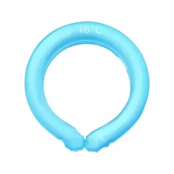 Охлаждающая трубка для шеи, носимые охлаждающие повязки для шеи, многоразовые охладители для шеи, для женщин и мужчин, охлаждающий гель, тепловой удар синий