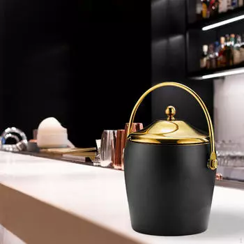 Охлаждающая ванна для напитков ведро со льдом с крышкой для охлаждения контейнера для пивных бутылок Double Ears