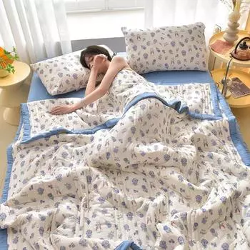 Охлаждающее дышащее летнее одеяло для кровати, мягкое, гладкое, прохладное ледяное атласное королевское одеяло, роскошные двойные одеяла высокого качества, одеяла 100x150cm
