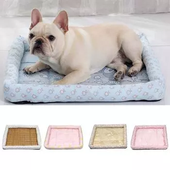 Охлаждающее гнездо для домашних животных, толстое дышащее одеяло для кошек большего размера, охлаждающее гнездо для домашних животных S хаки