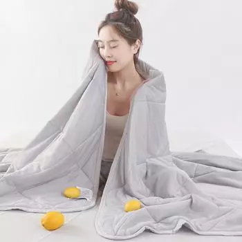 Охлаждающее одеяло для сна переменного тока, 3-слойное летнее одеяло, поглощающее тепло, предотвращает ночное потоотделение, легкое рассеивание тепла, портативное одеяло для гостиной, дивана S