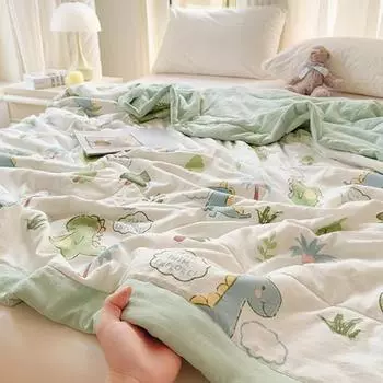 Охлаждающее одеяло Queen, стираное хлопковое одеяло с кондиционером, легкое летнее одеяло для тех, кто любит спать в жаркую погоду, гипоаллергенное прохладное одеяло S